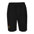 Maroon Logo Fleece shorts