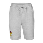 Maroon Logo Fleece shorts