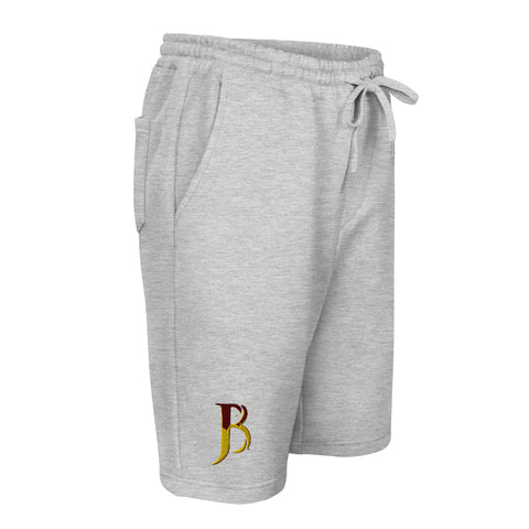 Maroon Logo Fleece shorts