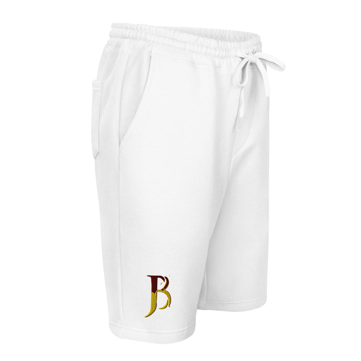 Maroon Logo Fleece shorts