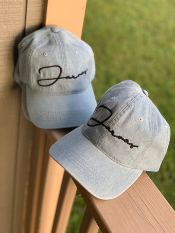 Light Blue Jean Dad Hat