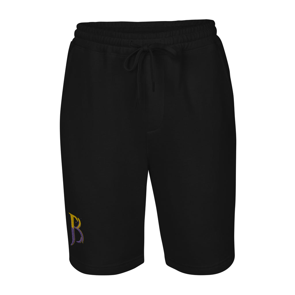 Purple & Gold Logo Men's Fleece Shorts