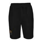 Purple & Gold Logo Men's Fleece Shorts