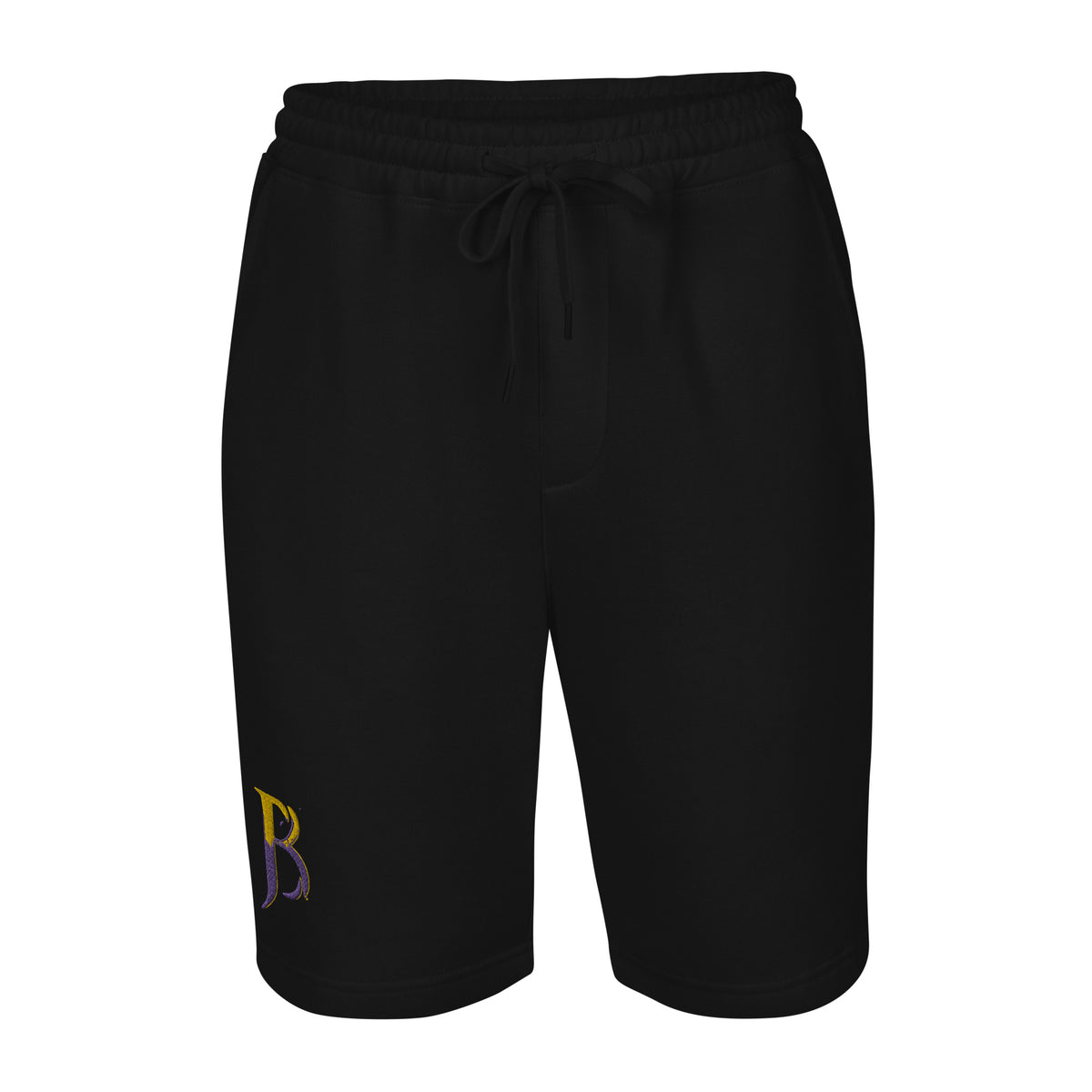 Purple & Gold Logo Men's Fleece Shorts