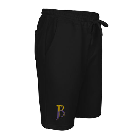 Purple & Gold Logo Men's Fleece Shorts