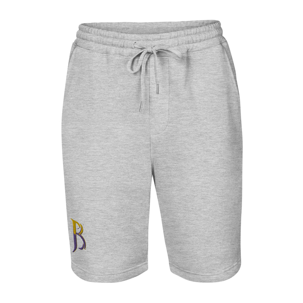 Purple & Gold Logo Men's Fleece Shorts