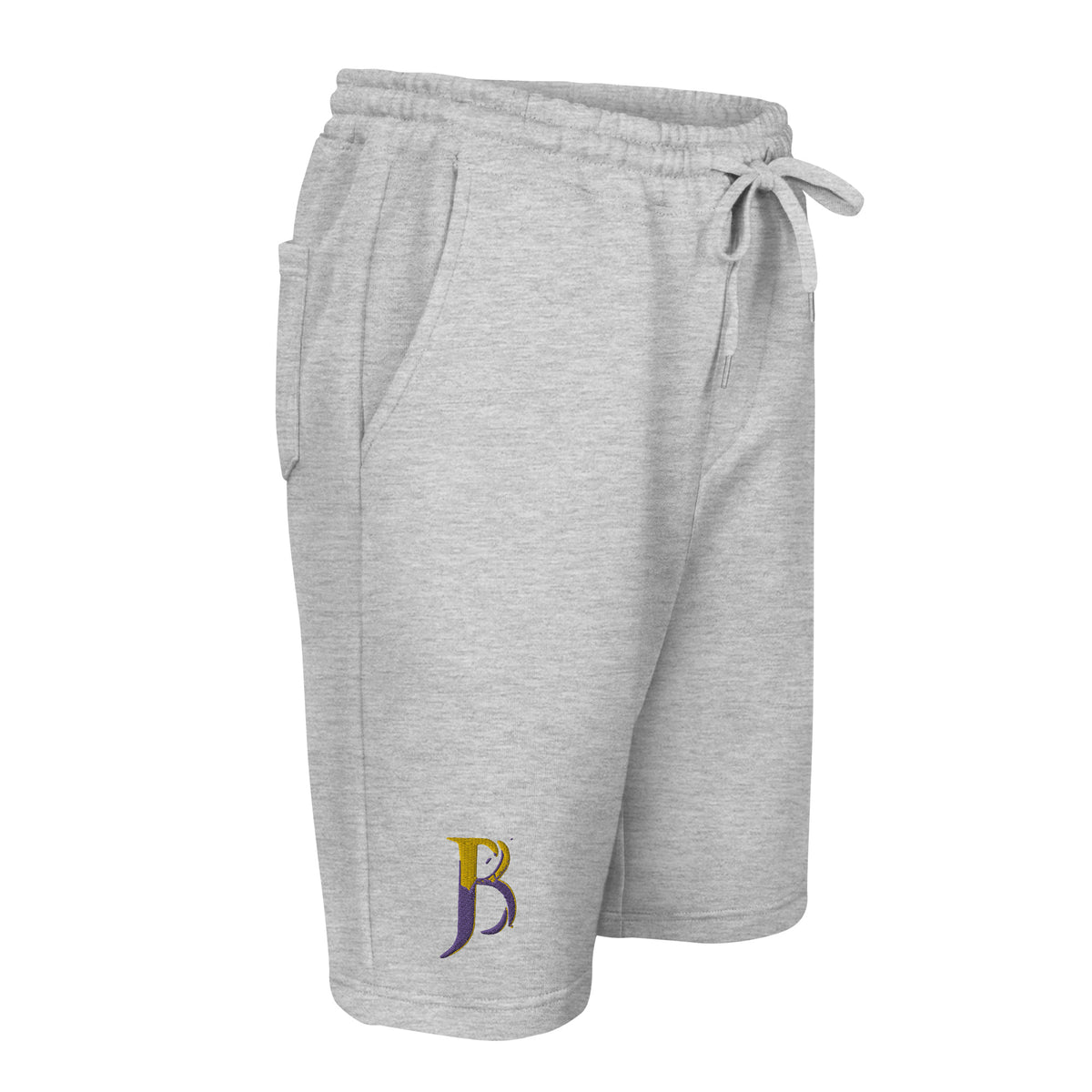 Purple & Gold Logo Men's Fleece Shorts
