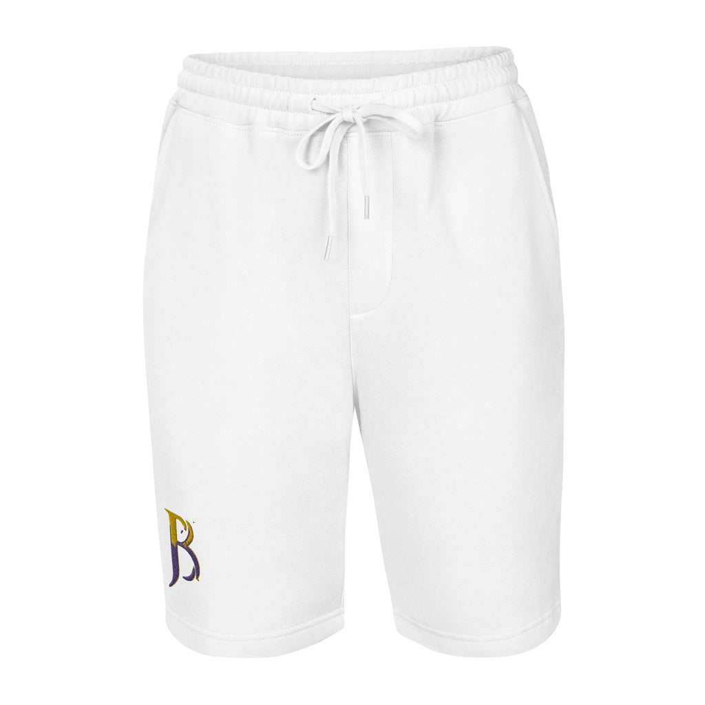 Purple & Gold Logo Men's Fleece Shorts
