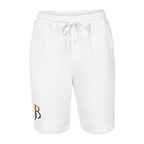 Purple & Gold Logo Men's Fleece Shorts