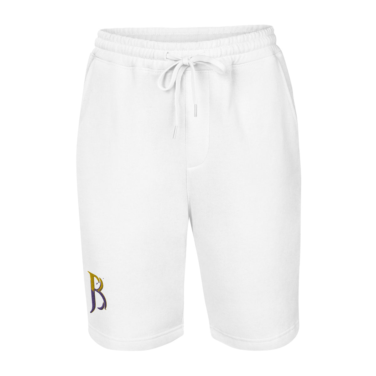 Purple & Gold Logo Men's Fleece Shorts
