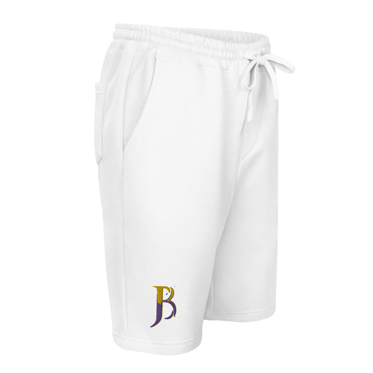 Purple & Gold Logo Men's Fleece Shorts